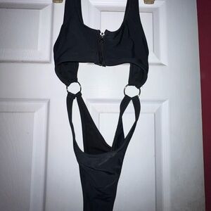 Matte Collection Black Swimsuit